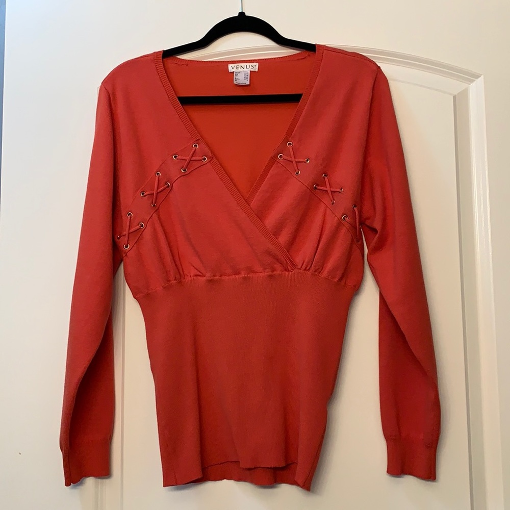 Venus fitted laced sweater size L